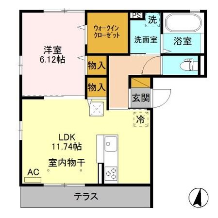 サンモール新堀（高崎市棟高町）の物件間取画像